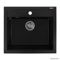 Кухонная мойка Aquasanita Quadro SQQ100W (black metallic 601)