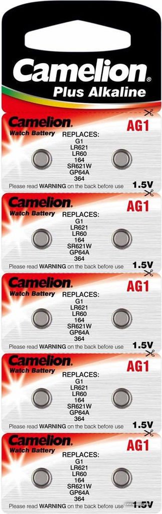Батарейка Camelion LR621 10 шт. AG1-BP10 1548