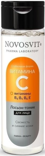  Novosvit Лосьон для лица Тоник С витамином С 200 мл