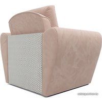 Кресло-кровать Мебель-АРС Квартет (микровельвет, бежевый кордрой)