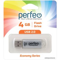 USB Flash Perfeo E01 4GB (серебристый)