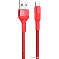 Кабель Hoco X26 USB Type-A - microUSB (1 м, красный)