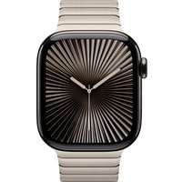 Умные часы Apple Watch Series 10 LTE 42 мм (титановый корпус, сланец/натуральный, стальной ремешок)
