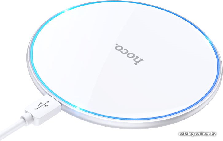 Беспроводное зарядное Hoco CW6 Pro Easy (белый)