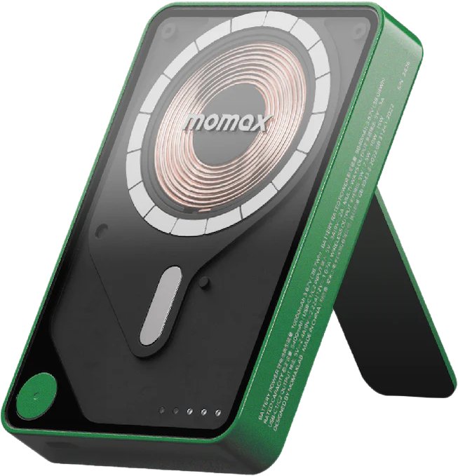 Внешний аккумулятор Momax 1-Power X Pro+ Magnetic Built-In USB-C IP132 10000mAh (зеленый)