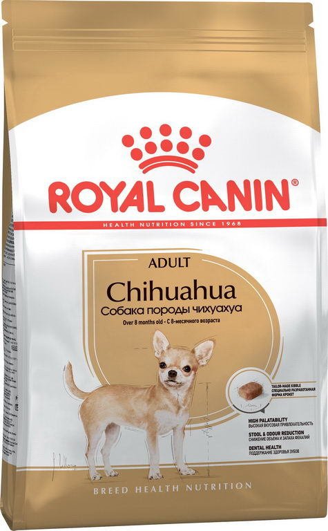 

Сухой корм для собак Royal Canin Chihuahua Adult (для взрослых собак породы чихуахуа в возрасте 8 месяцев и старше) 1.5 кг