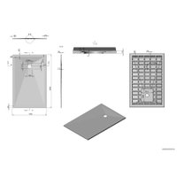 Душевой поддон Vincea VST-4SR9014W 140x90