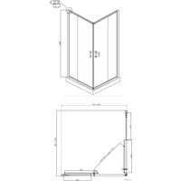 Душевой уголок Ambassador Set 14011103-ST17