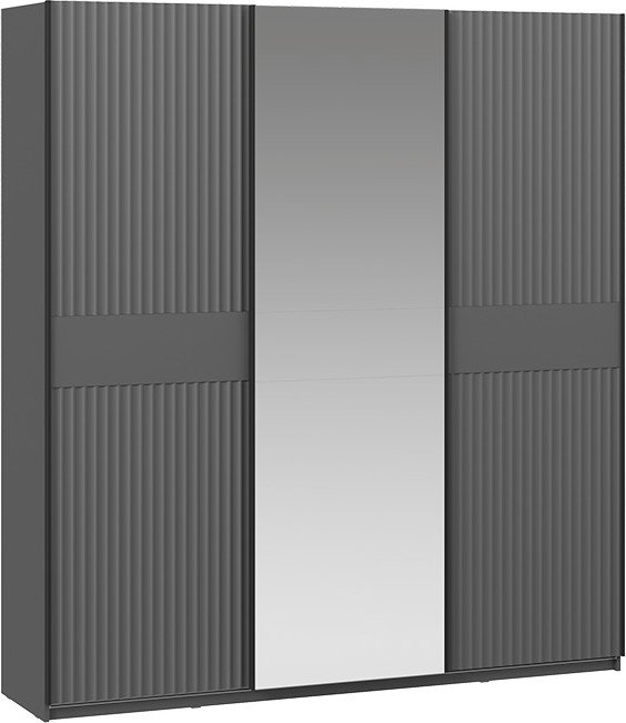 

Шкаф-купе Трия Оскар Тиффани Т2 2100 282762 (черный/серый графит/графит матовый)