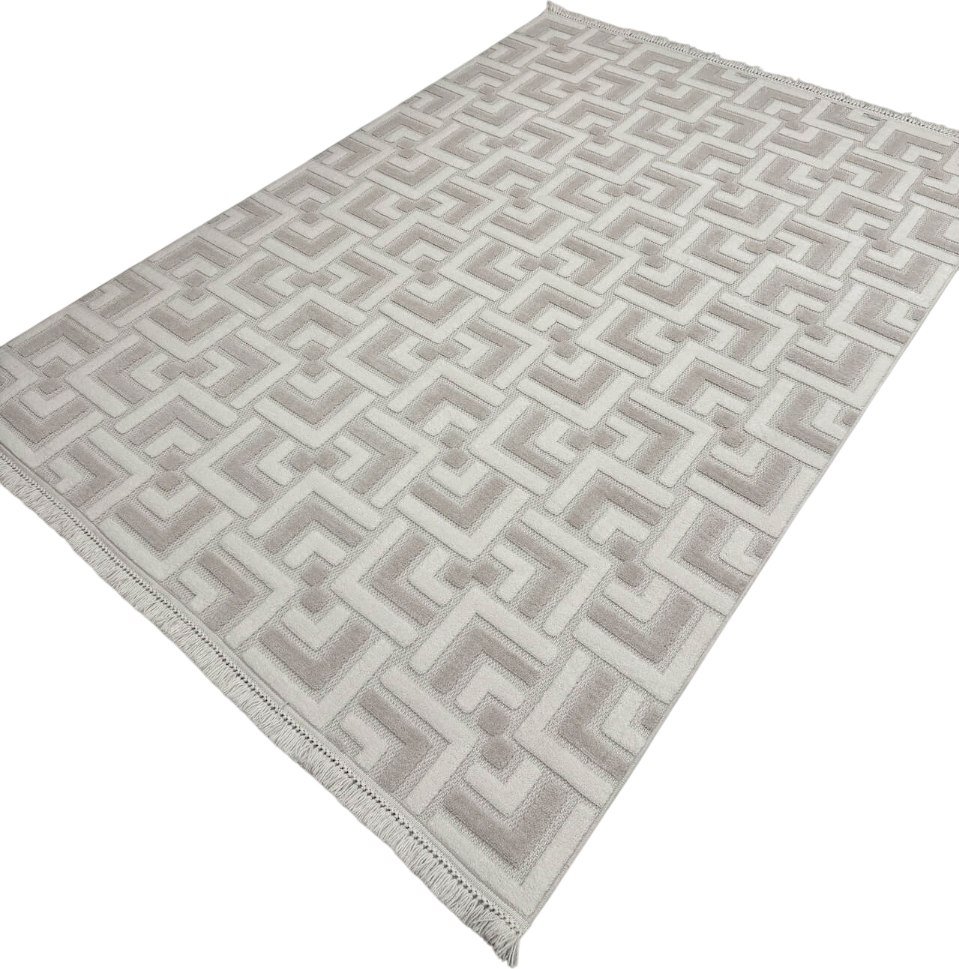 

Ковер для жилой комнаты Radjab Carpet Поло Прямоугольник EN 204 12472RK (1.2x1.8, Cream/Beige)