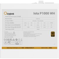 Блок питания Ocypus Iota P1000 Iota-P1000-G1FFWH025X-EU