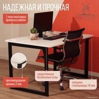 Столешница Millwood Лофт Будапешт ДТ-4 Л 130x85x1.8 ПФ (дуб белый Craft)