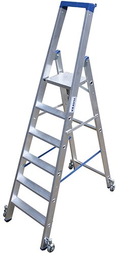 Лестница-стремянка Krause Stabilo с роликами 5 ступеней