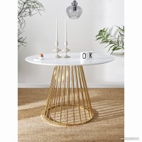 Кухонный стол Bergenson Bjorn Tyra BB0000120 (белый/золото)