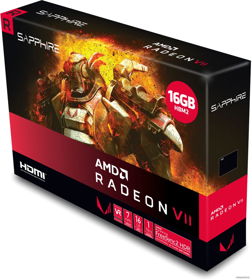 Sapphire Radeon VII 16GB HBM2 AXVII 21291-01-40G видеокарту купить