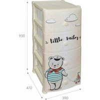 Комод Violet Хэппи Кидс 035245 (слоновая кость)