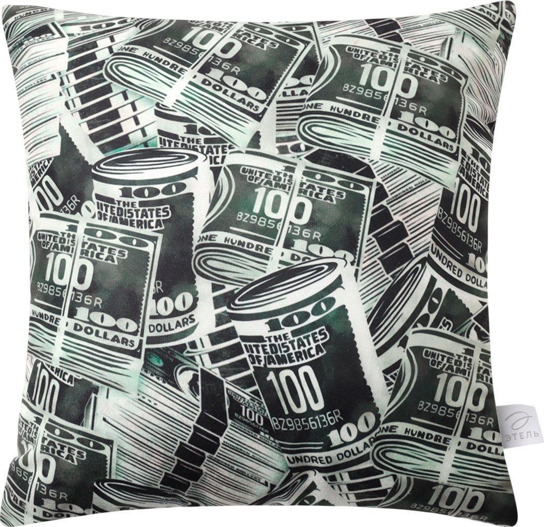 

Декоративная подушка Этель Money 10805397 (40x40, велюр)