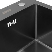 Кухонная мойка ARFEKA ECO AR мойка 500*500, коландер F, дозатор BLACK