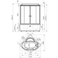 Душевая кабина Radomir Лаура 1-00-6-0-0-0820 (прозрачное стекло) в Могилеве