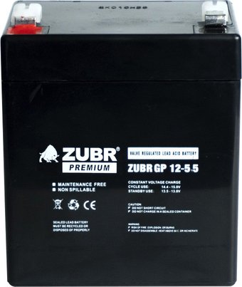 Аккумулятор для ИБП Zubr GP 12-5.5 (12В/5.5 А·ч)