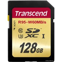 Карта памяти Transcend SDXC UHS-I U3 Class 10 128GB (TS128GSDU3)