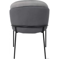 Стул AksHome Oswald (серый велюр HLR-21/светло-серый велюр HLR-19/черный)