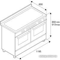 Кухонная плита Bertazzoni MAS126G2EXT