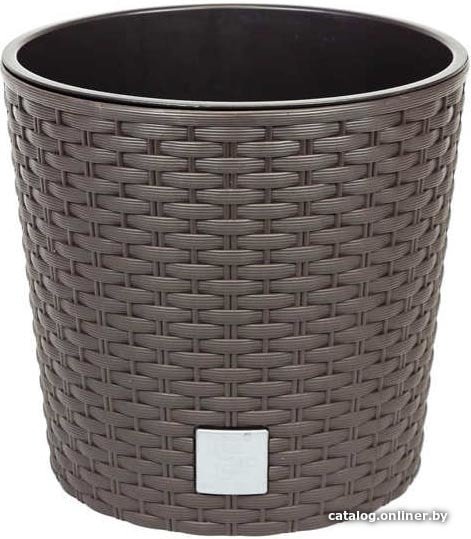 Горшок Prosperplast Rato Round DRTUS300L-440U (умбра)