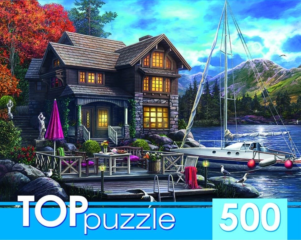 

Пазл Top Puzzle Ночной дом и яхта