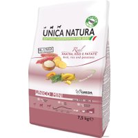 Сухой корм для собак Unica Natura Unico Mini с уткой, рисом и картофелем 7.5 кг