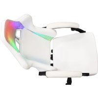 Игровое (геймерское) кресло Knight Wolf RGB (белый)