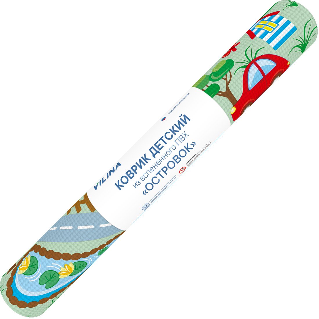 

Игровой коврик Вилина Островок. Город животных (60x120)