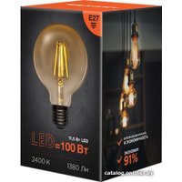 Светодиодная лампочка Rexant Loft GlobeA95 11.5Вт E27 1380Лм 2400K теплый свет 604-142