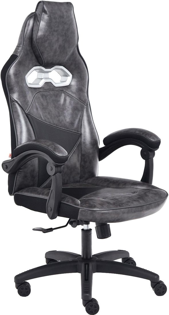 

Игровое (геймерское) кресло TetChair Arena (кож/зам, серый/черный)