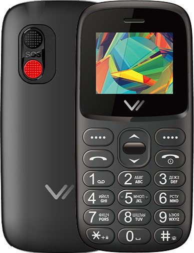 

Кнопочный телефон Vertex C323 (черный)
