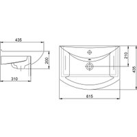  Grossman Комплект мебели для ванной Эко-60 106052-2 (комбинированный)