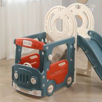 Игровой комплекс UNIX kids Bus с горкой Red