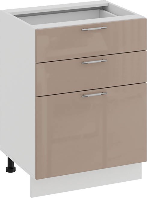 

Шкаф напольный Трия Весна 1Н6Я3 (белый/кофе с молоком)