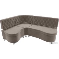 Угловой диван Лига диванов Вегас 105172 (левый, коричневый)