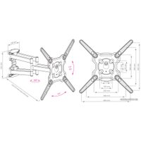 Кронштейн для телевизора Kromax OPTIMA-407 (серый)