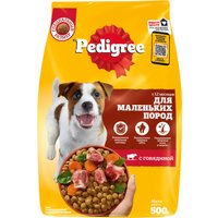 Сухой корм для собак Pedigree Для взрослых собак маленьких пород с говядиной 500 г