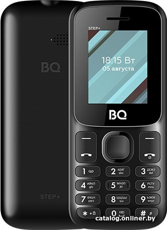 

Кнопочный телефон BQ BQ-1848 Step+ (без з/у, черный)