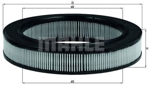 

Воздушный фильтр Mahle Knecht LX69