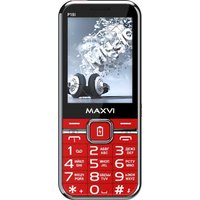 Кнопочный телефон Maxvi P18i (красный)