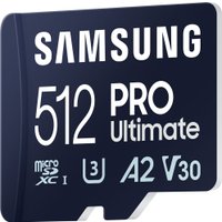 Карта памяти Samsung PRO Ultimate microSDXC 512GB (с кардридером)