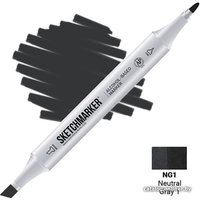 Маркер художественный Sketchmarker Двусторонний NG1 SM-NG1 (серый нейтральный №1)