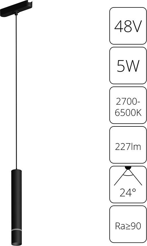 

Трековый светильник Arte Lamp Rapid A2959PL-1BK