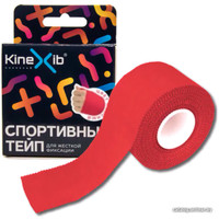 Тейп Kinexib Спортивный жесткой фиксации 3.8 см x 9.1 м (красный)
