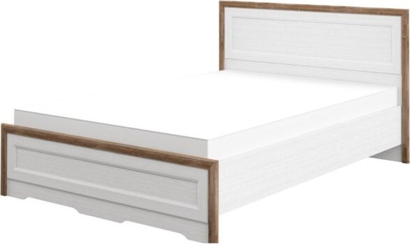 Кровать Мебель Неман Тиволи МН-035-25-120 (белый структурный/дуб стирлинг)