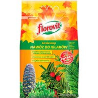 Удобрение Florovit Для хвойных осенний гранулированное (3 кг, мешок)